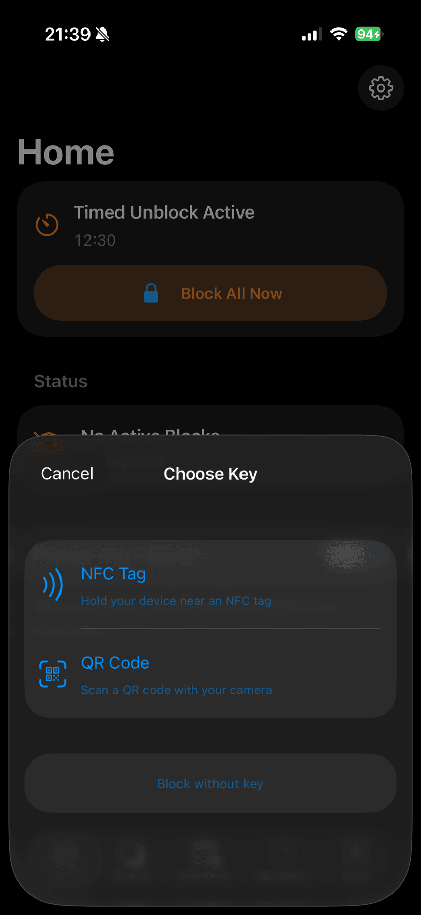 Choose between NFC tag or QR code